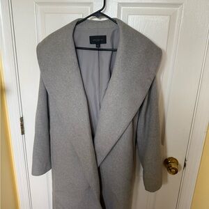 Ann Taylor Factory Light Gray Trench Coat